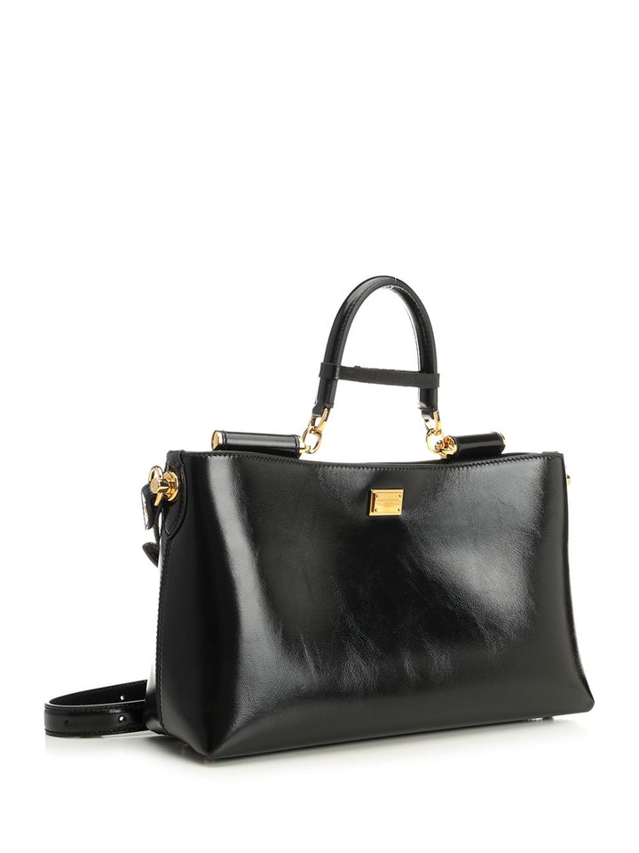 Dolce & Gabbana Vittorio Leather Bag Shoulder Bags - Black | 0008c4039ed6e4ecdb946d250ba8e2b63182143d