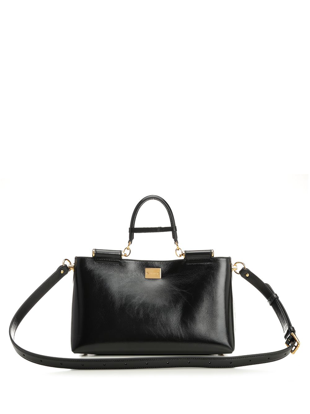 Dolce & Gabbana Vittorio Leather Bag Shoulder Bags - Black | e3fb796d34077bace4ee79f3a491a4aadd2ab74d
