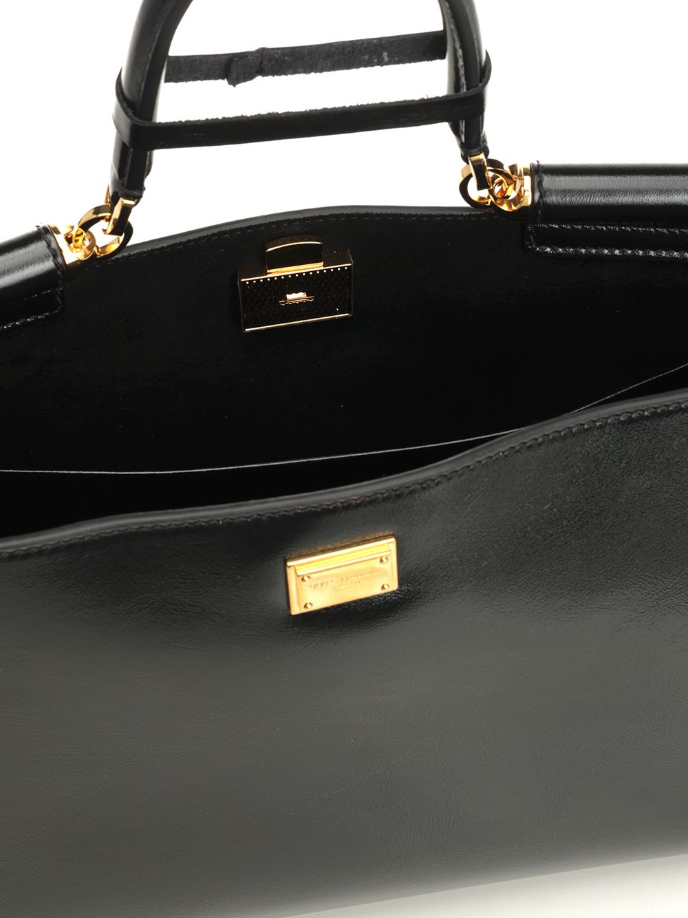 Dolce & Gabbana Vittorio Leather Bag Shoulder Bags - Black | cd9e4ca5f7e813fe716766c84652218c4dcb23d1