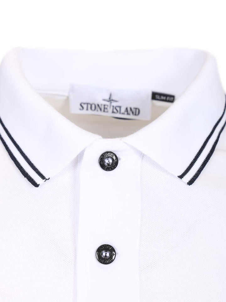 Stone Island Organic Cotton Polo shirt - White | b4c740c57b5e1c55aceb2a12897282a7a826001d