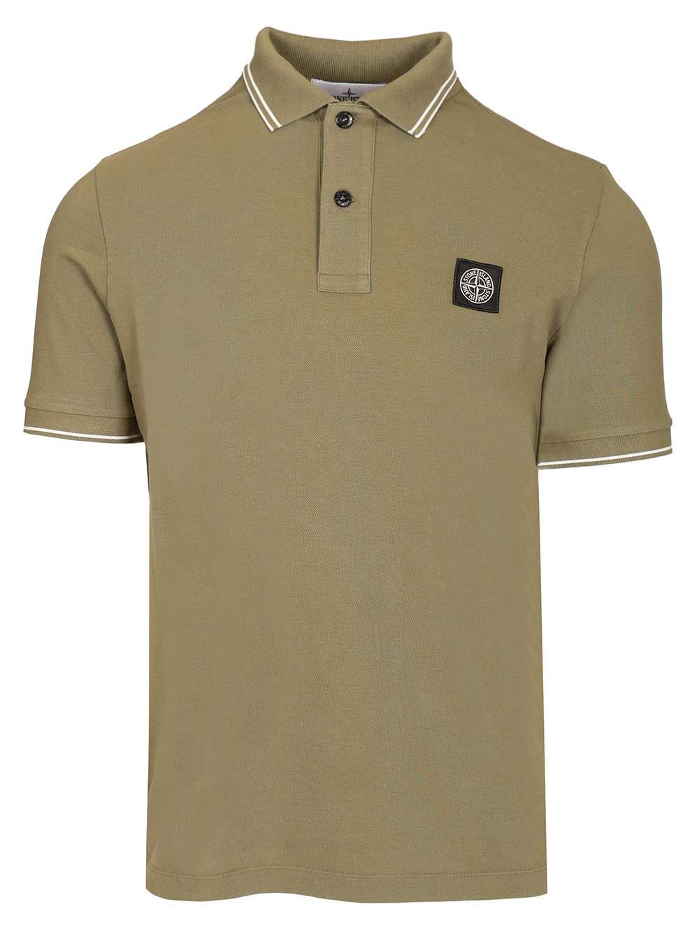 Stone Island Organic Cotton Polo shirt - Green | 91742d8dcf516cf51b79eb393fb68f6d9ac918b6