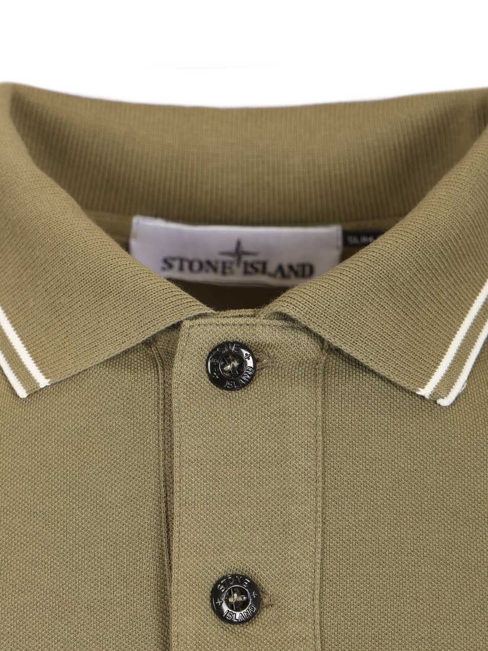 Stone Island Organic Cotton Polo shirt - Green | 5fb95f1ac6d6d28cc3e2832a360258a5d3d91db7