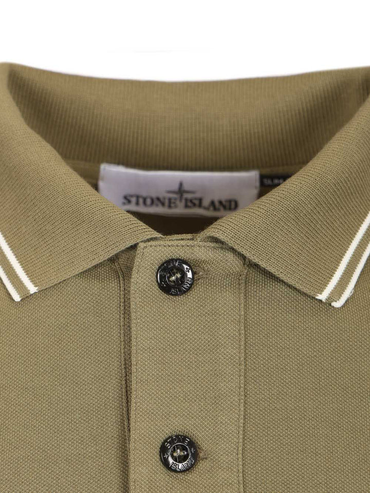 Stone Island Organic Cotton Polo shirt - Green | 5fb95f1ac6d6d28cc3e2832a360258a5d3d91db7