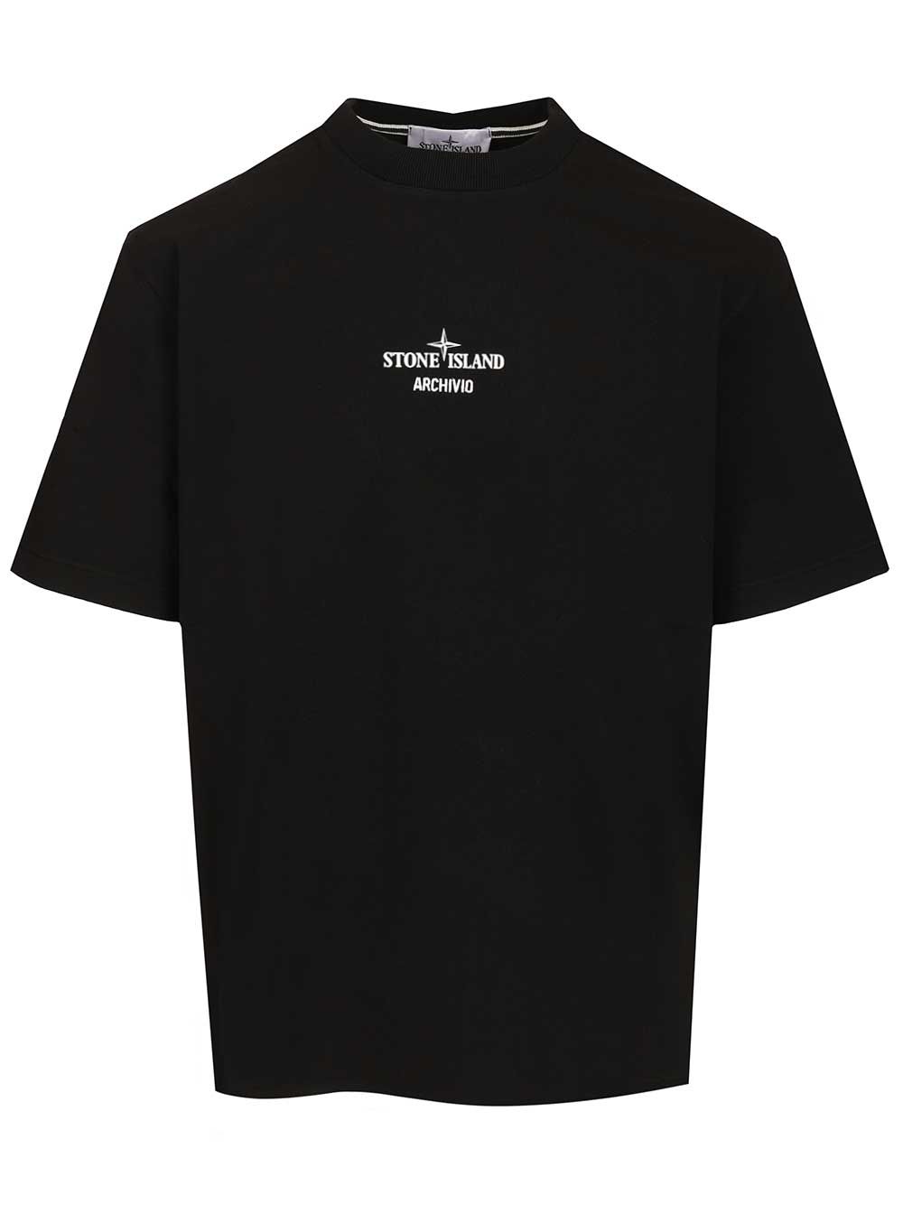 Stone Island Cotton Jersey T-Shirt - Black | 39f5849665604f9cdcc53b39f2d9f9afddcf416f
