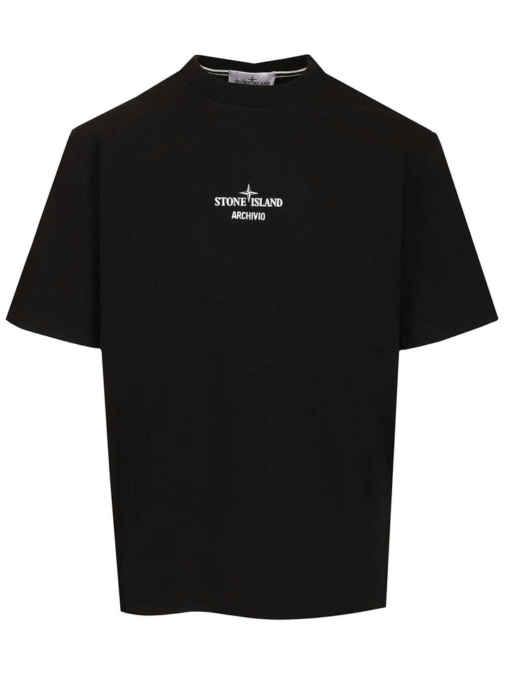 Stone Island Cotton Jersey T-Shirt - Black | 39f5849665604f9cdcc53b39f2d9f9afddcf416f