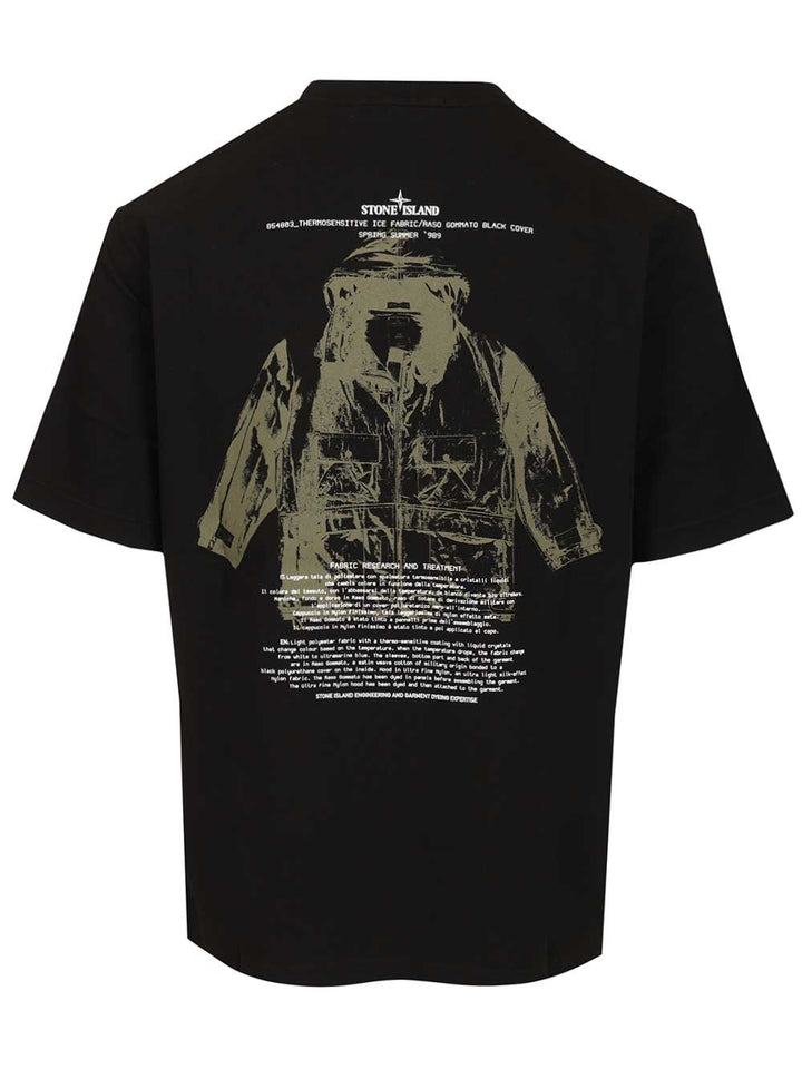 Stone Island Cotton Jersey T-Shirt - Black | 48c014a623ddb87bba041823247aab653ee0de92