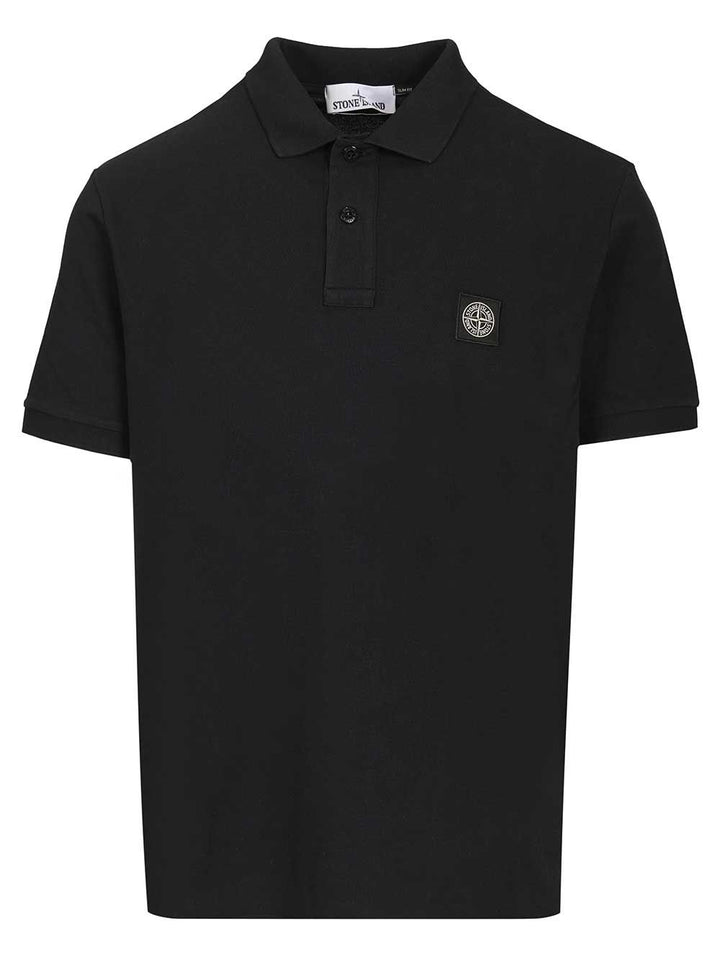 Stone Island Cotton Short-Sleeved Polo shirt - Blue | 5af012168db3db7da12244f0004ef1d14a5b0638