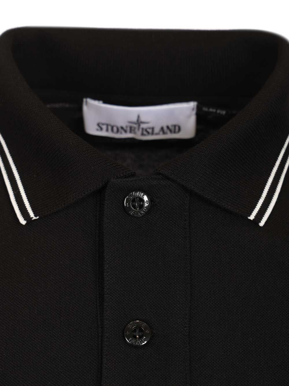 Stone Island Organic Cotton Polo shirt - Black | edd2b19dc3c2c30d842db7460c15fa584a525aae