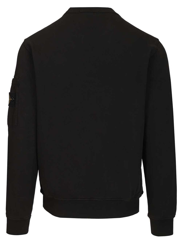 Stone Island Crewneck Sweatshirt Sweatshirts - Black | 19851b3a5b19914327c844b6ef2a499b477eb812