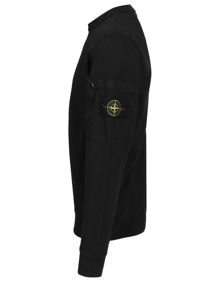 Stone Island Crewneck Sweatshirt Sweatshirts - Blue | d856d3c0a16b255f5394c36d49ebfa8022957142