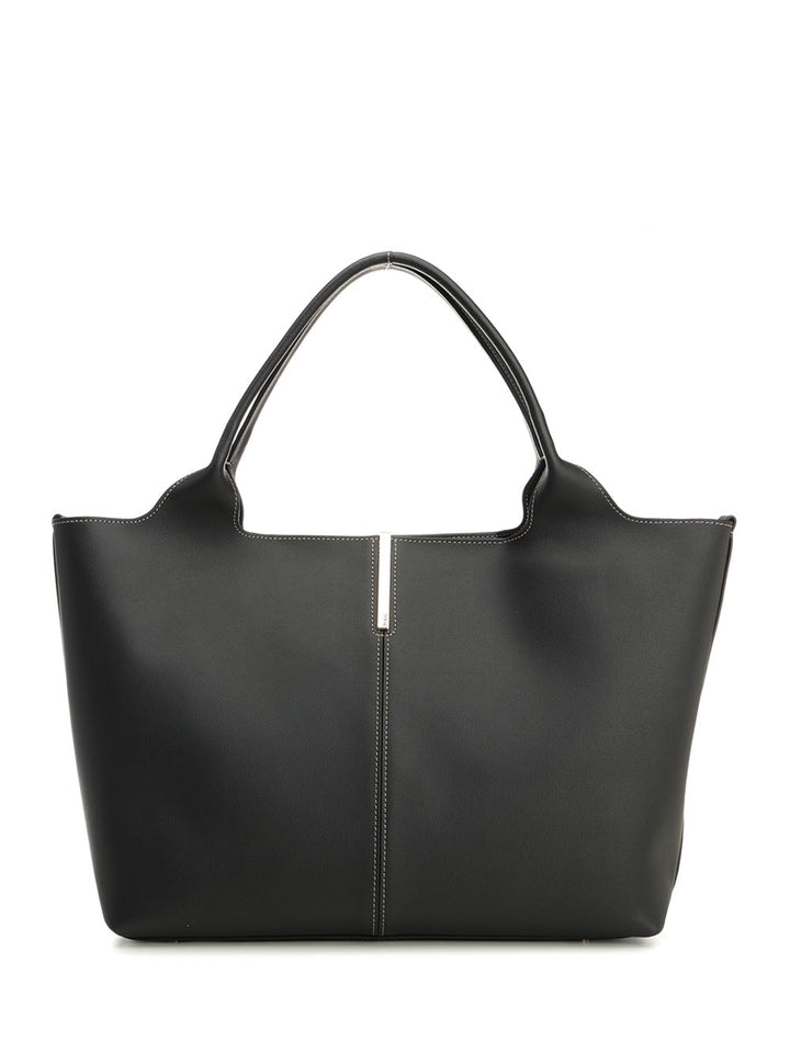Tod'S Small Leather Shopping Bag Handbags - Black | 39b92c7dc93c90d53a75ea2ac2438745486fb9d2