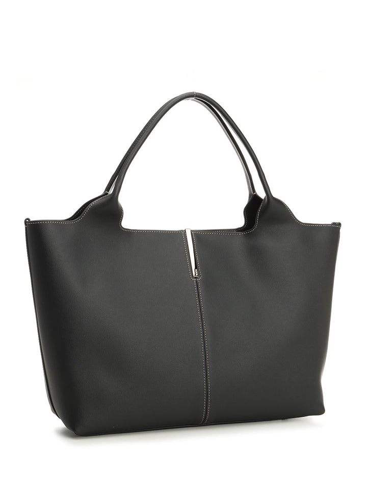 Tod'S Small Leather Shopping Bag Handbags - Black | d2a5e61078e91c01eeed19a8f03dc45b68d23820