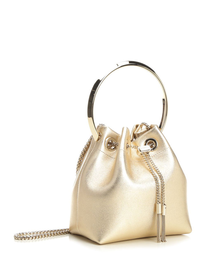 Jimmy Choo Bon Bon Handbags - Gold | 5d6b96c40bd607f0c51bfdf9ca286d2384a15ec8