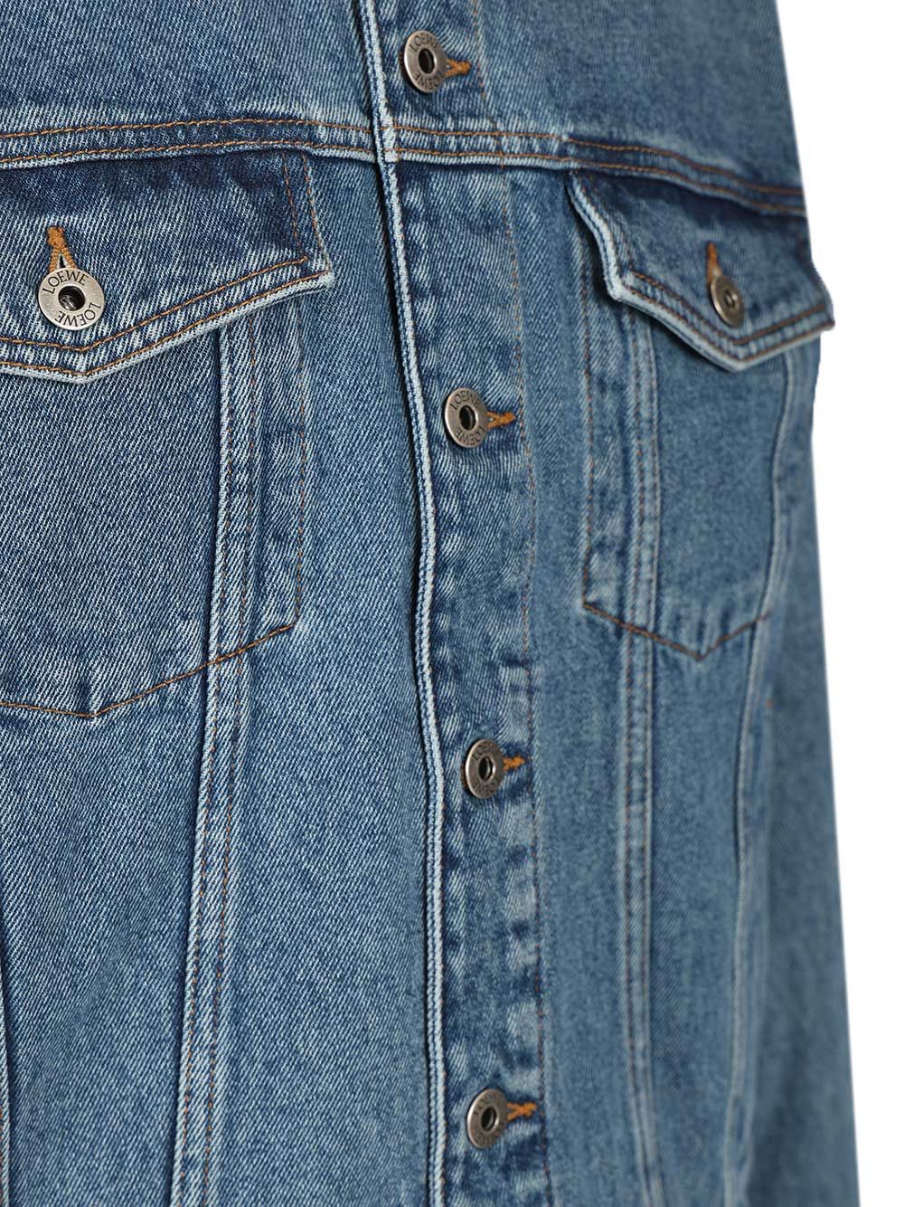 Loewe Anagram Denim Jacket Skirts - Blue | 5a5b0e9e7c78070093bce48322e6a767fb8e0b59