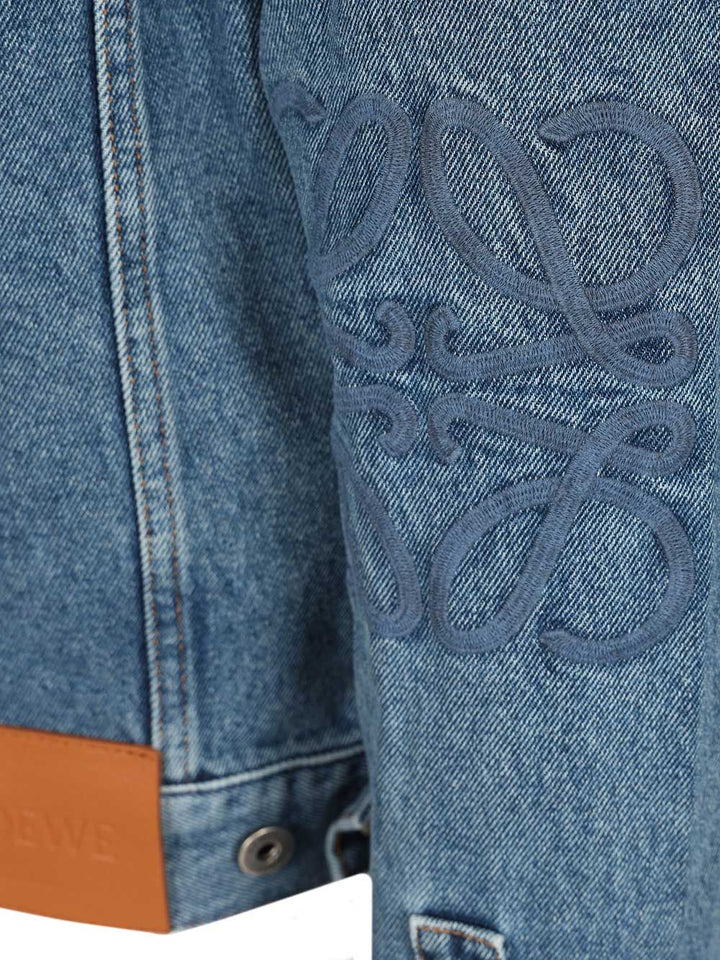 Loewe Anagram Denim Jacket Skirts - Blue | fc69af482eeda17324c0c711af1634049ee51041