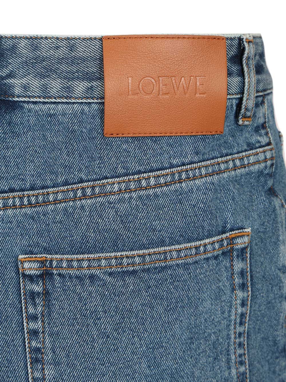 Loewe Anagram Baggy Jeans - Blue | f209f4e0d5ad6133a2eb0af180a4411d841c2651