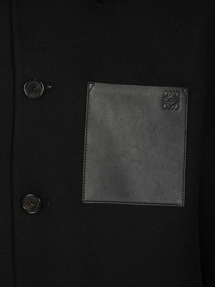 Loewe Wool And Cashmere Workwear Jacket Jackets - Black | 76f4b39639ff9298a9e20a7a1a5f9bbadd7ad6c9