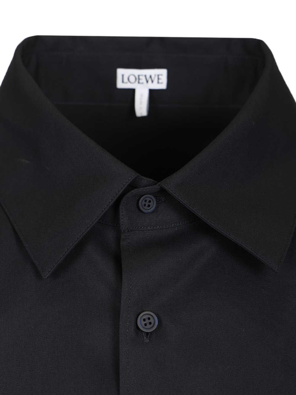 Loewe Cotton Twill Shirt Shirts - Blue | e4a7f53931f5db11d4ba7b5a335eeffdb19013f7
