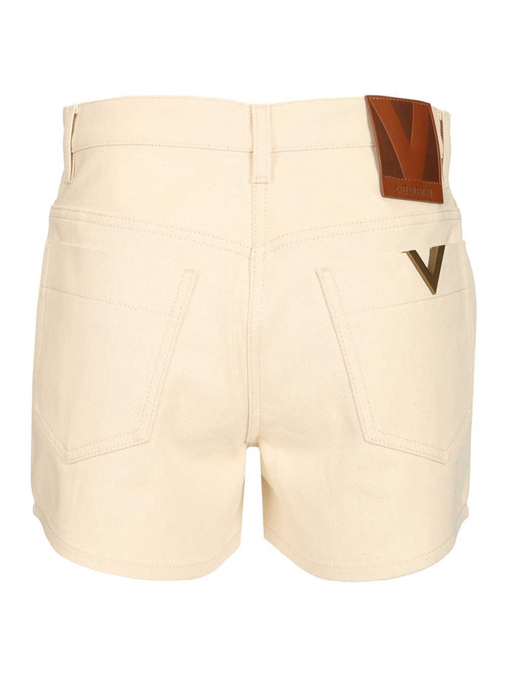 Valentino Garavani Denim Shorts Trousers - White | 2315736c714631d2a17acb0e86e57a052ba253be