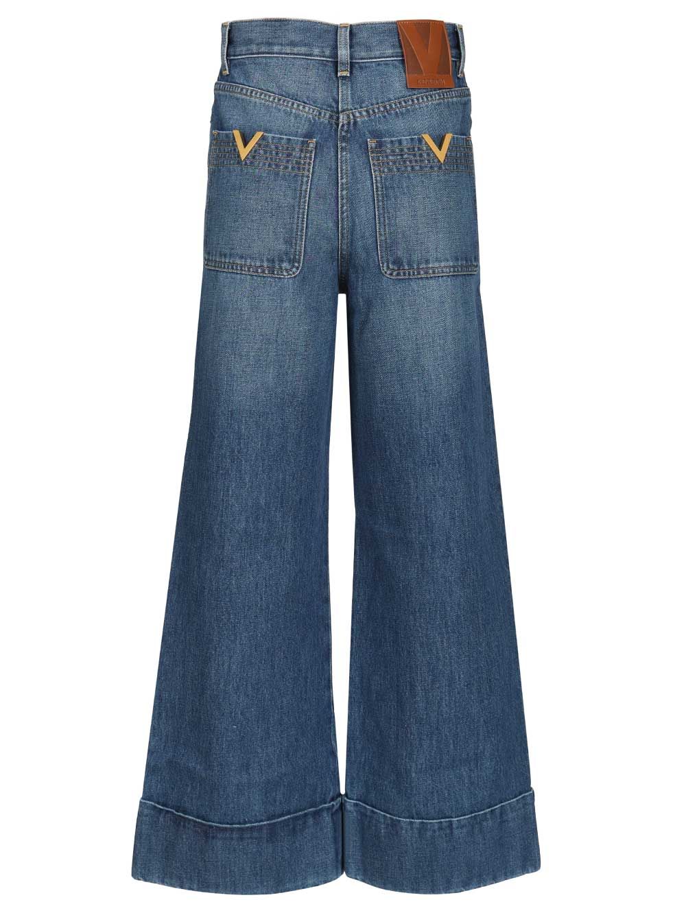 Valentino Garavani Denim Trousers Jeans - Blue | f56c2c9459962047fe72a12c7507e339450e75f3