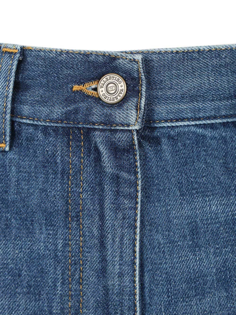 Valentino Garavani Denim Trousers Jeans - Blue | 3c021648a10605dbc7aa12afc177db28c2ab5400