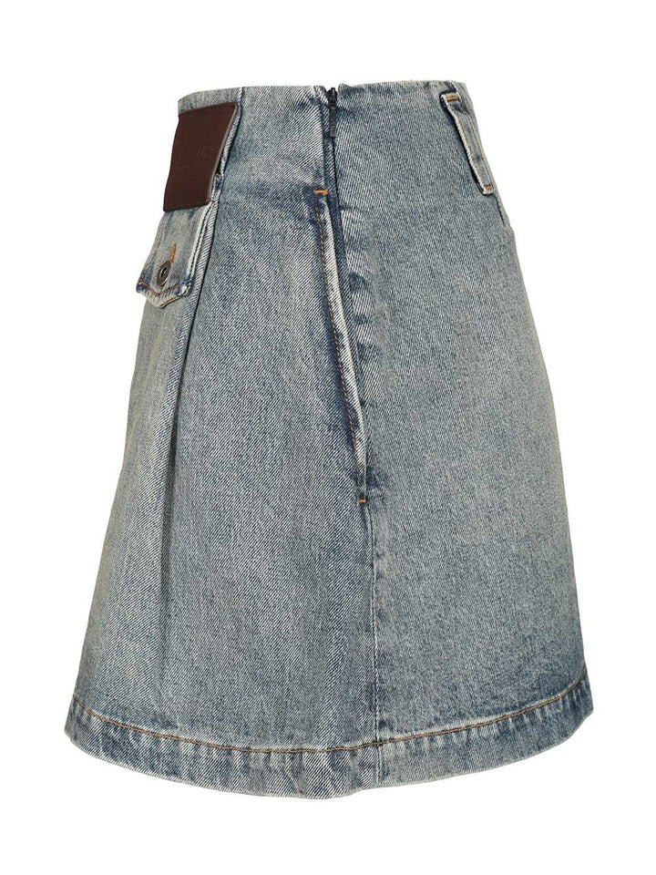 Loewe Washed Denim Mini Skirt Skirts - Blue | b9e42e435402e54abedfe3a0f56cca1609d0b1e2