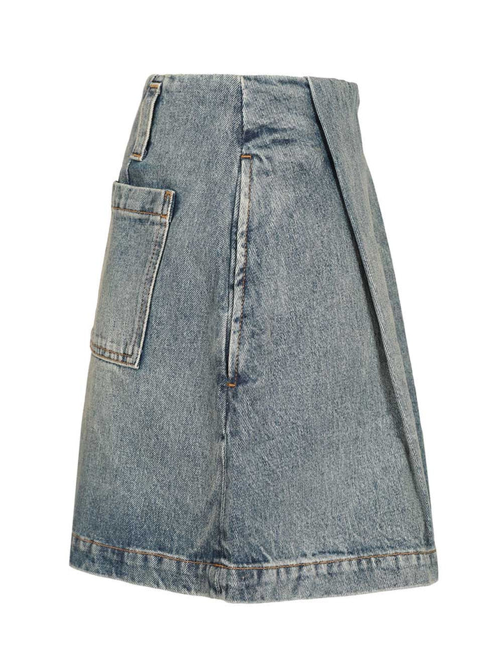 Loewe Washed Denim Mini Skirt Skirts - Blue | 39aaff378d2c07502b8f943bf1df0766d6a8ded9