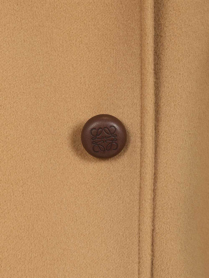 Loewe Short Wool Coat Coats - Beige | 4dbdce7d2d6c1eb9d9b16f4dba2a1f45b41c31d2
