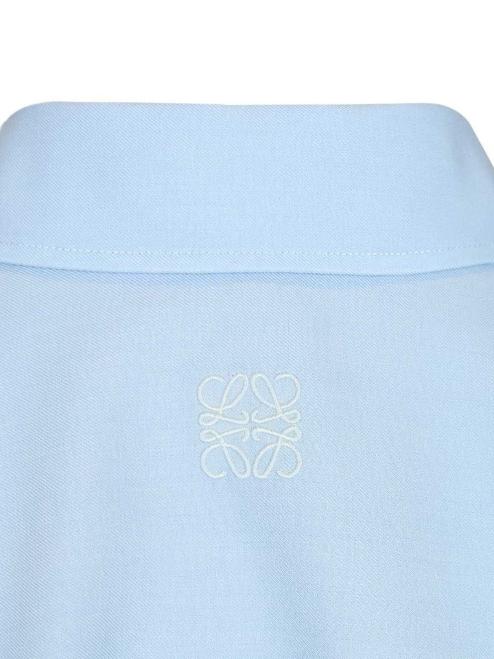 Loewe Wool And Silk Shirt Shirts - Light blue | 1cf7392635028ace6916ef17ddf074a0a4b17811