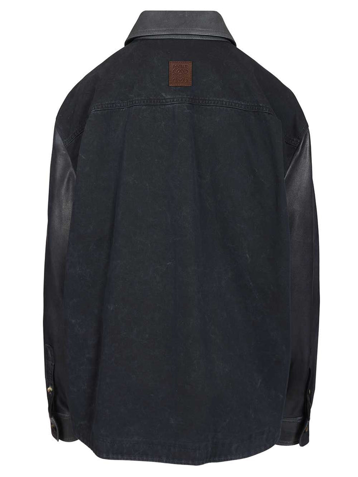 Loewe Lambskin Shirt Jacket Jackets - Blue | 27cf35be87eab9425ddaed71dd0a8cb39407c421