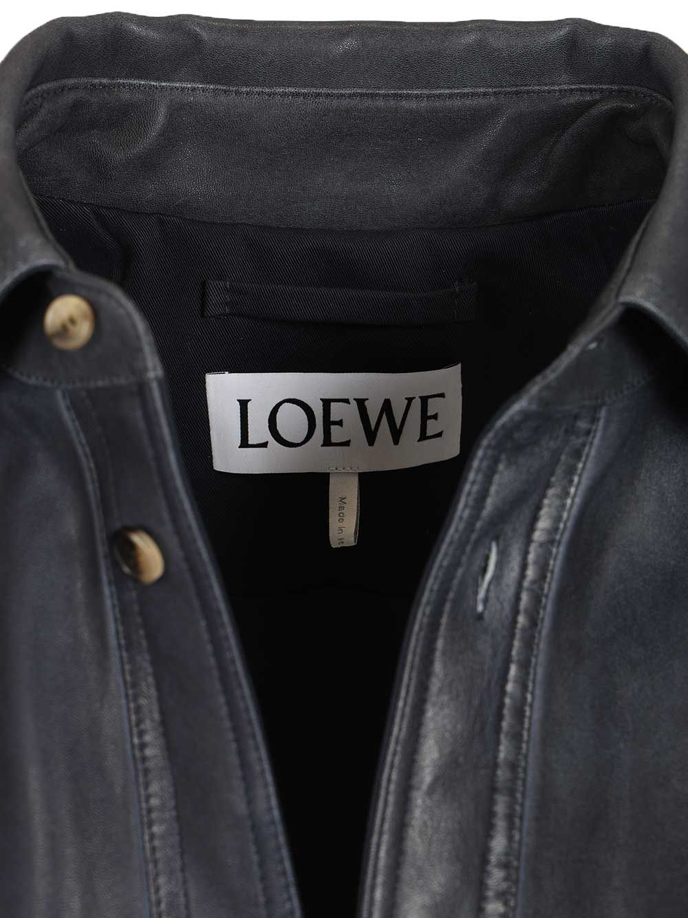 Loewe Lambskin Shirt Jacket Jackets - Blue | 1e8962614bda64f4566019e9f920cd31d56e9701