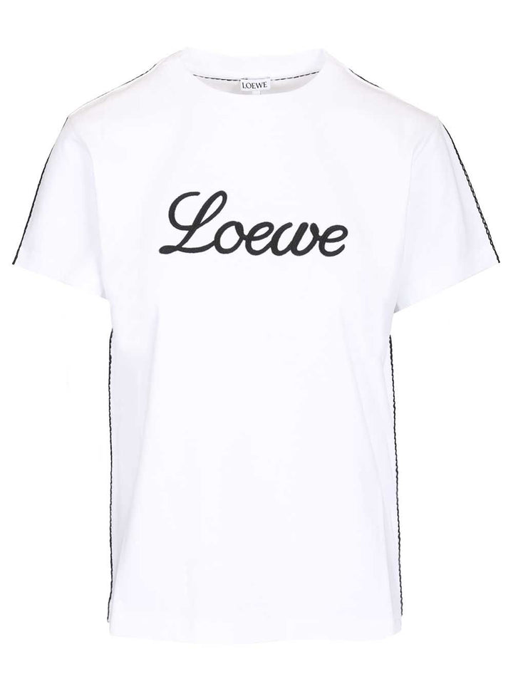 Loewe Relaxed Fit Cotton T-Shirt - White | 46515fdeb6903b09d2272b5e60af91866acb4bb3