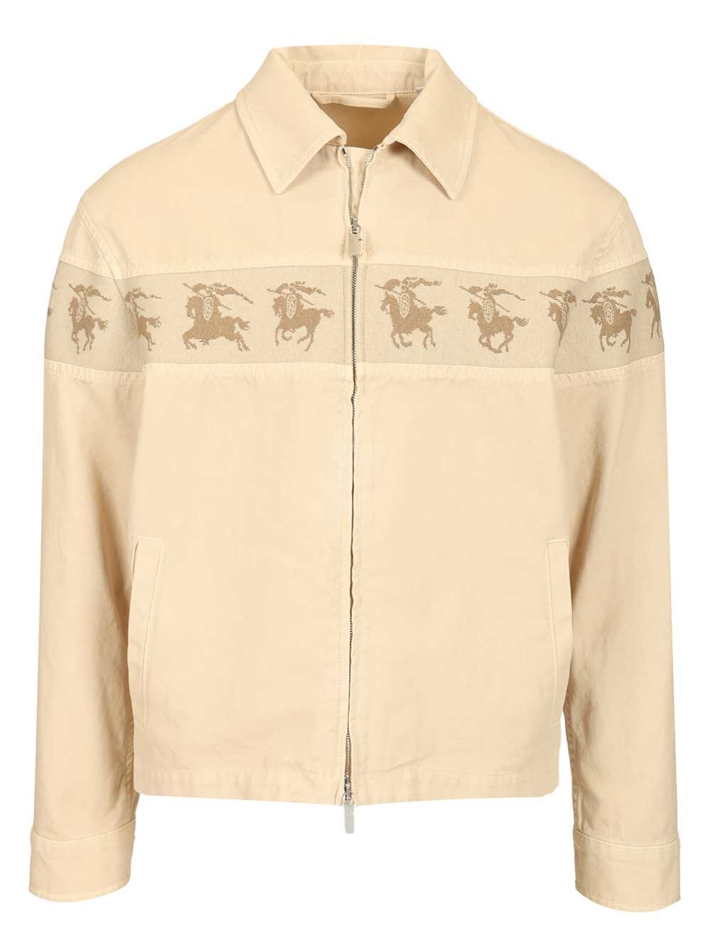 Burberry Cotton Canvas Jacket Jackets - White | ea3779b5ad125ddef261a5c2ed054681cc74027c