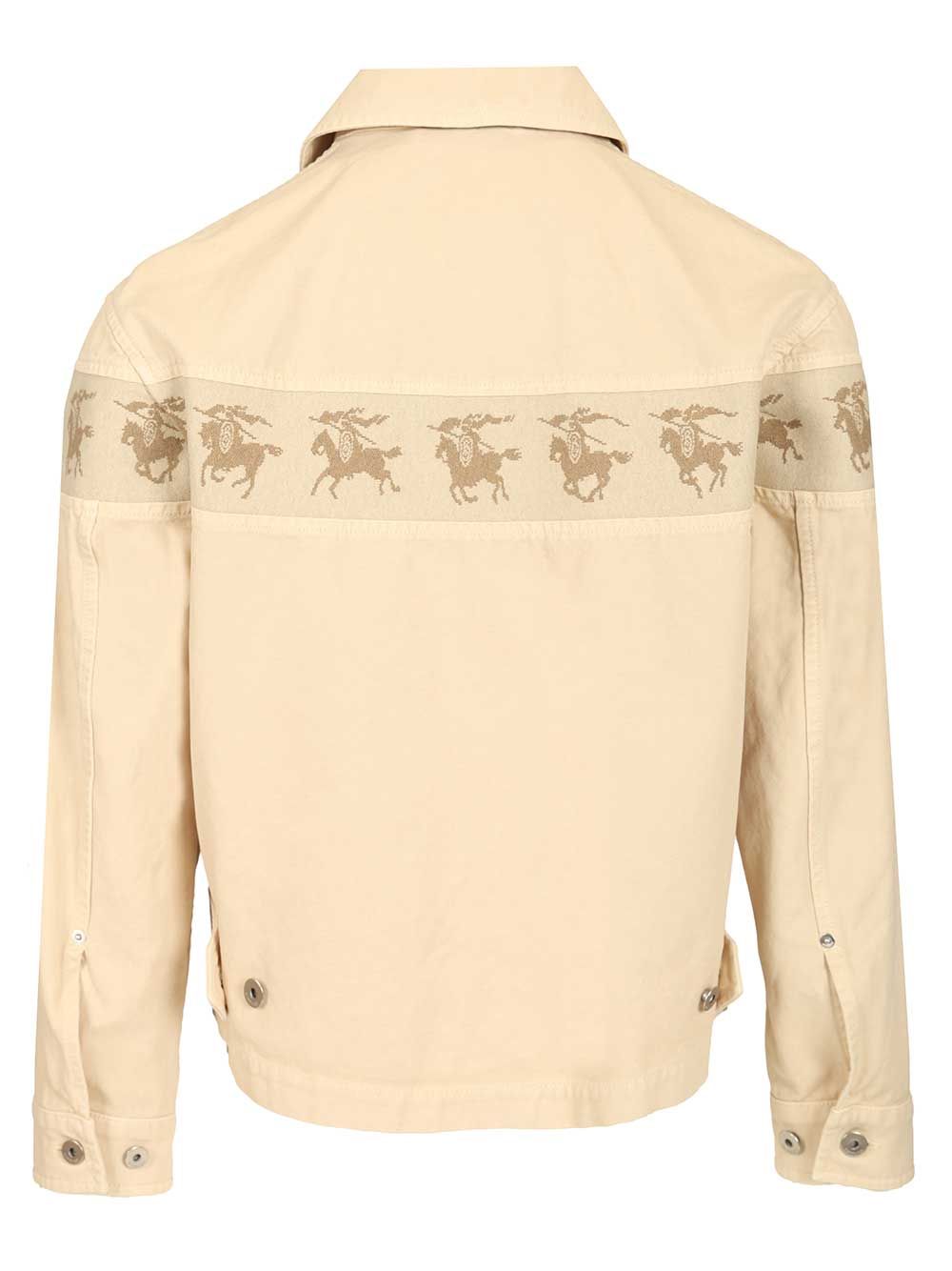 Burberry Cotton Canvas Jacket Jackets - White | 9cade0642f717a57f89e74af15d10a976c327544