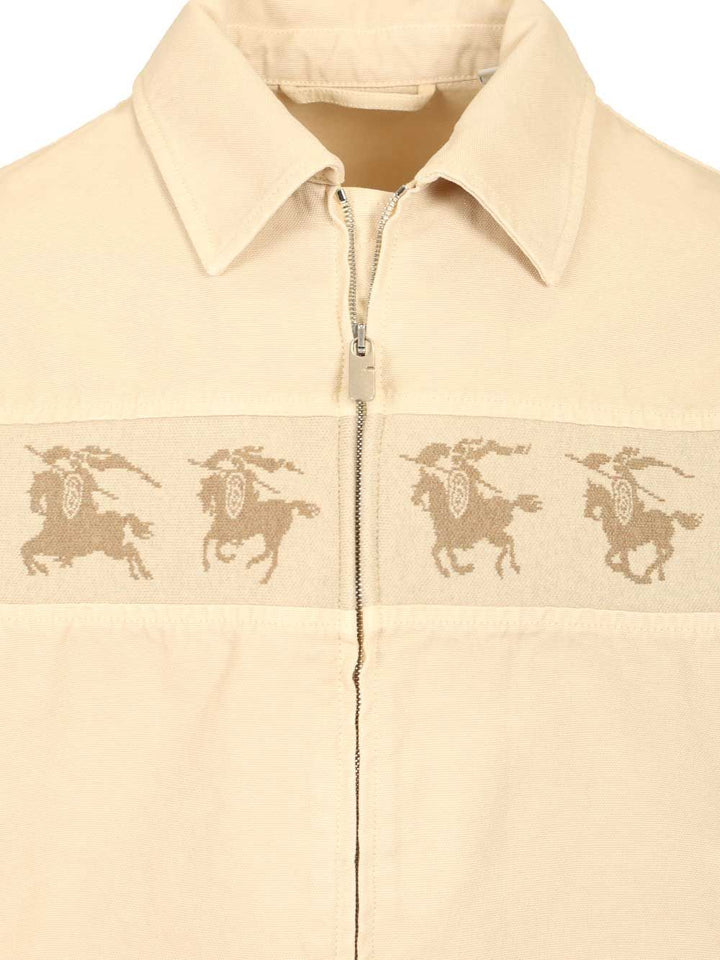 Burberry Cotton Canvas Jacket Jackets - White | ecc72ccfc498bc046620ddcc35362d39690e1bfa