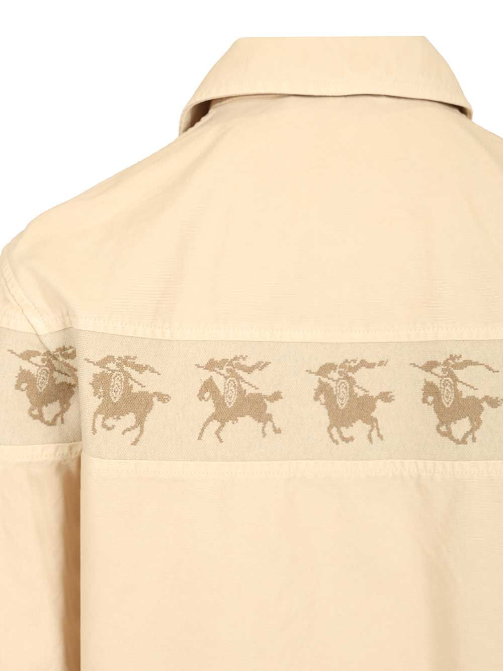 Burberry Cotton Canvas Jacket Jackets - White | b8dc356124ce9549e9add7d664efa0c4e075c9bf