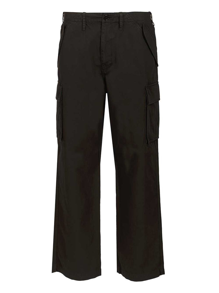 Burberry Cargo  Crafted From Cotton Twill Trousers - Black | 7cc58b251271bdb363e5cb70fb592f018b7e8854