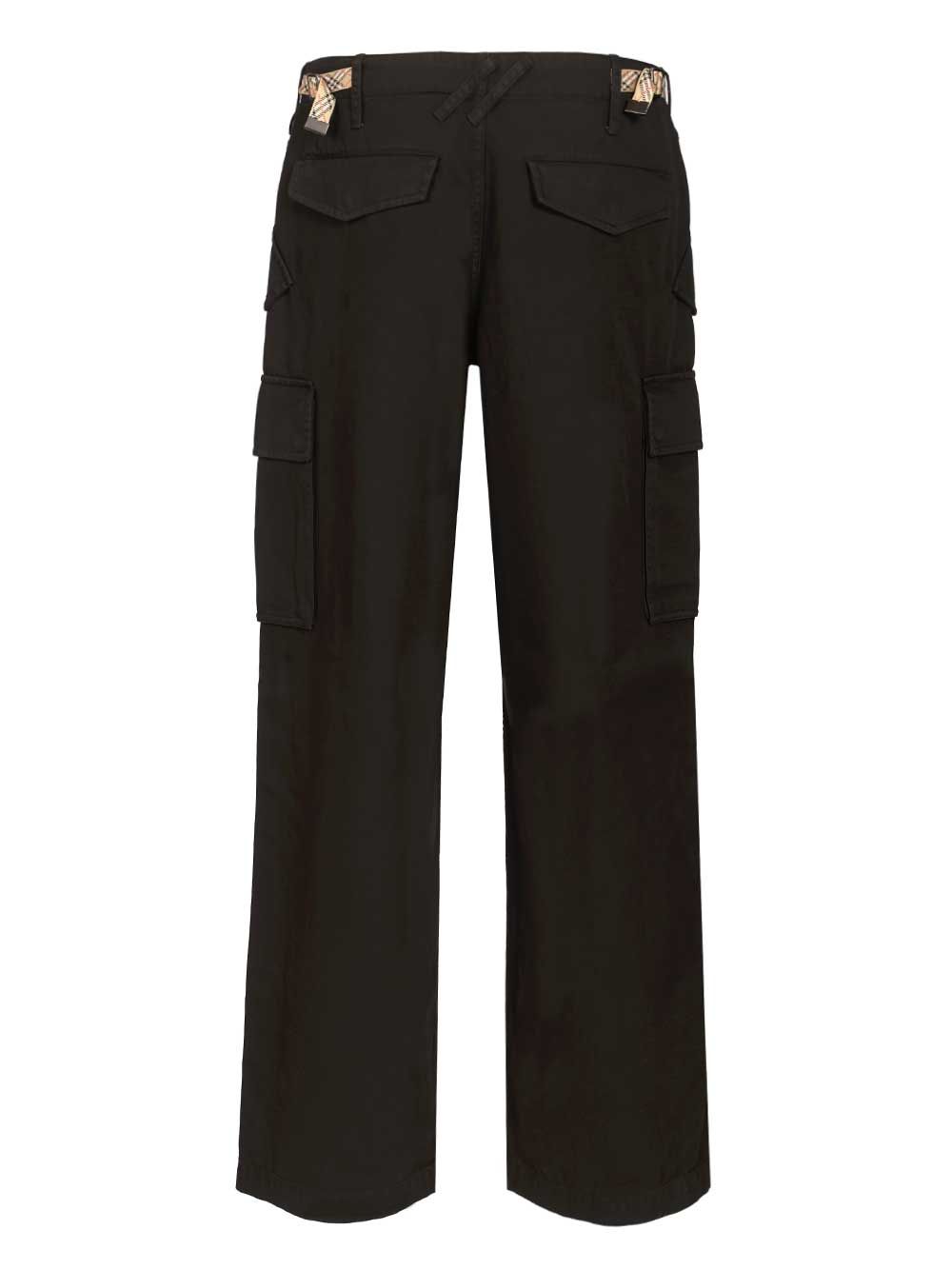 Burberry Cargo  Crafted From Cotton Twill Trousers - Black | a533b01f5c166d09b61fea706285aa9ba48bf978