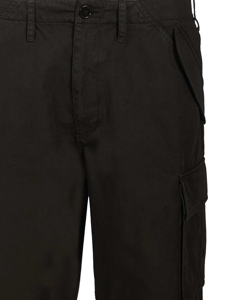 Burberry Cargo  Crafted From Cotton Twill Trousers - Black | be611a8b65f4820f5dcfbfd87c7cc5927771cdb3