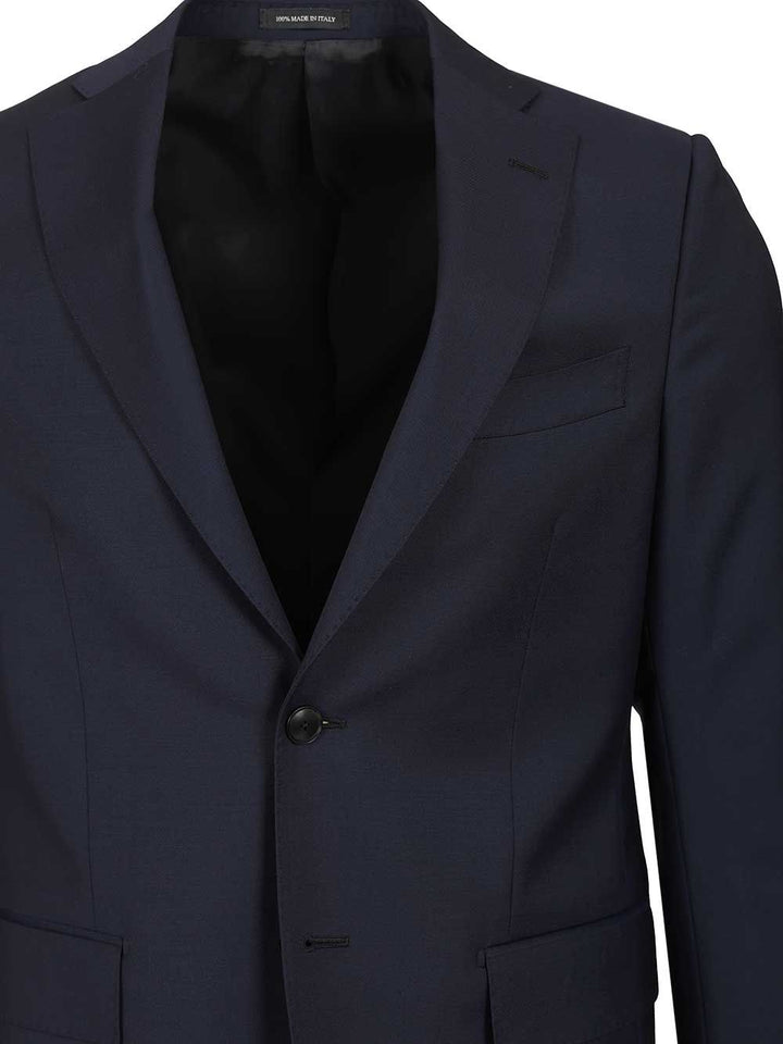 Al Duca D'Aosta Single-Breasted Suit Dresses - Blue | e3c7896de81b43bacd12bcdf7eecff3ddd55be88