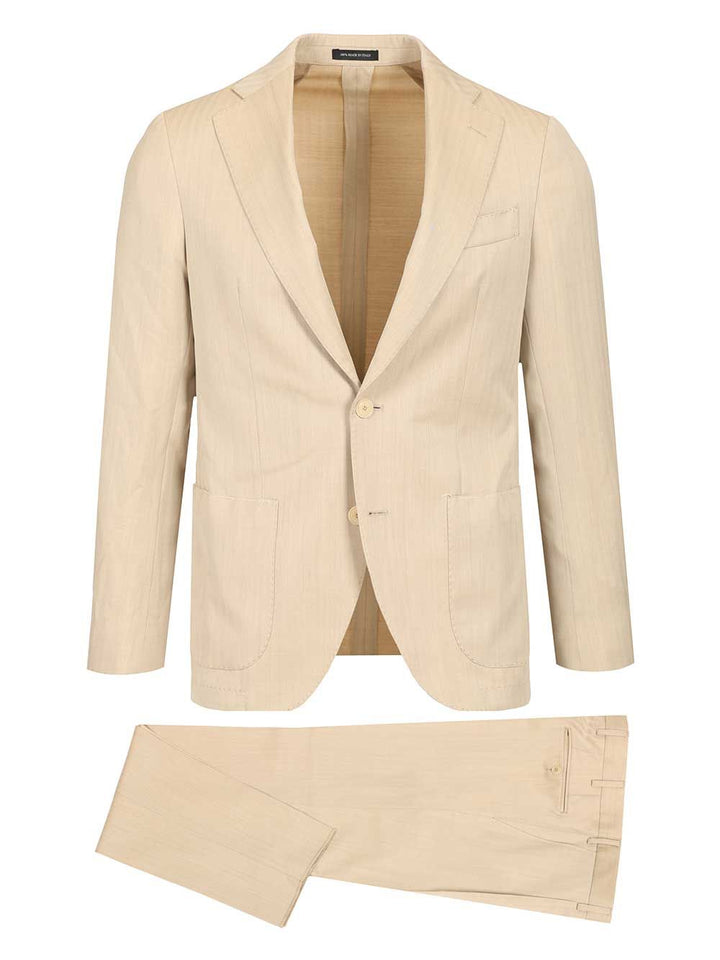 Al Duca D'Aosta Herringbone Wool Suit Dresses - Beige | f8b2f49fce9fc7b2a78712f8341d8dba91f8eef4