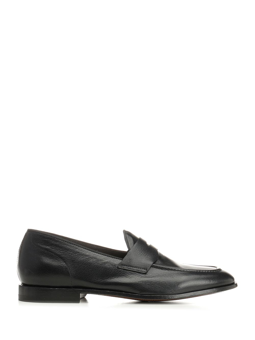 Al Duca D'Aosta 1902 Athens Leather Moccasin Loafers - Black | 39ff835445f5f1862d3c0dab7d85d0c90bd1d343