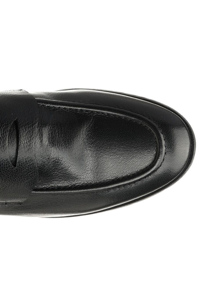 Al Duca D'Aosta 1902 Athens Leather Moccasin Loafers - Black | f04c6a2da12ca0b6f794c76cf4afe70f9c4609e0