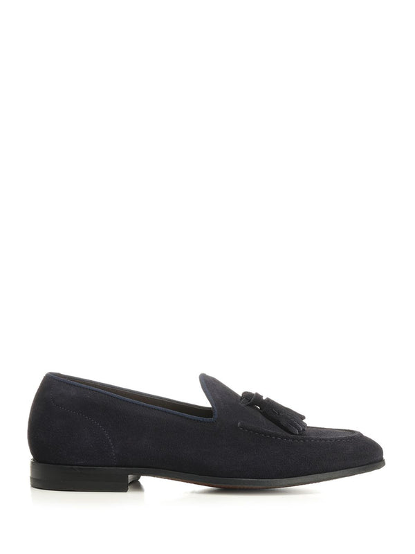 Suede Moccasin Loafers Blue