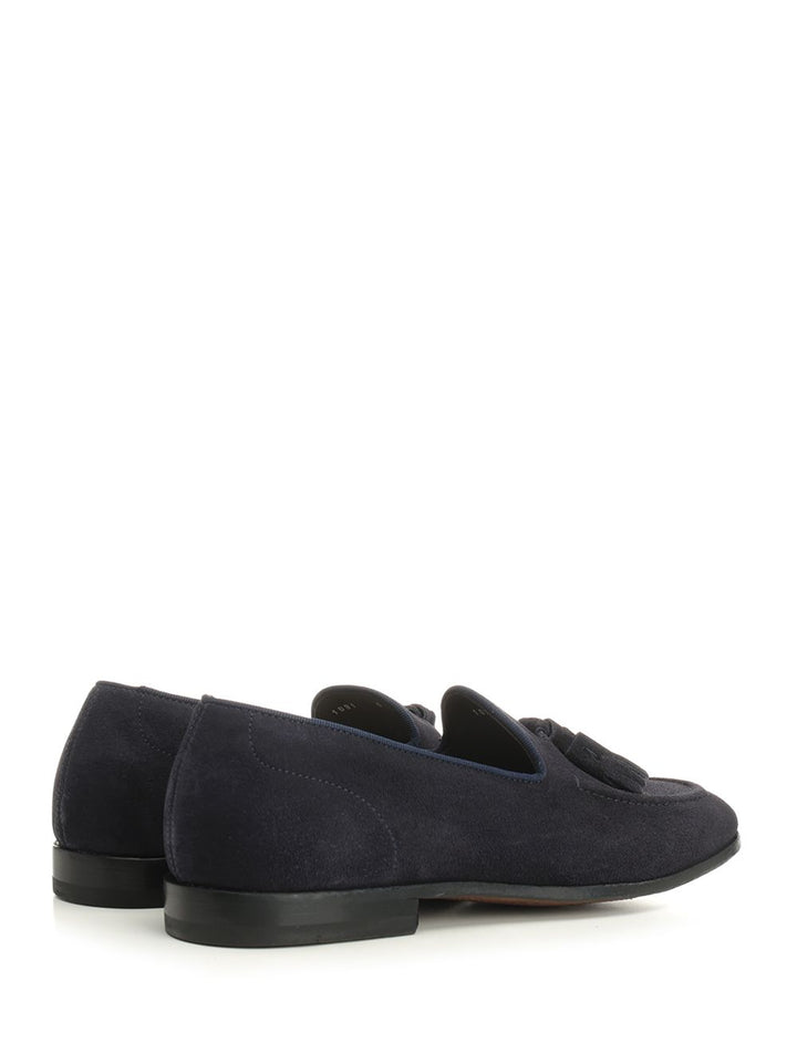 Al Duca D'Aosta 1902 Suede Moccasin Loafers - Blue | 9e9a87bfa3ef2b3501b8265efae0661a450f53ca
