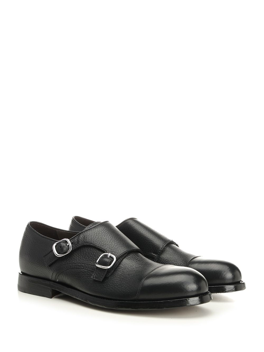 Al Duca D'Aosta 1902 Double Buckle Shoe Loafers - Black | d0d5380ae642d1071a4b69da773f7fa739323d4b