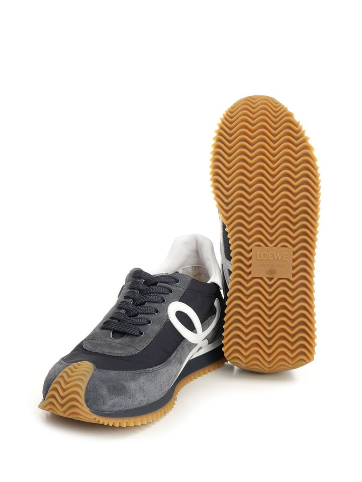 Loewe Flow Runner 2.0 Sneaker In Nylon And Suede Sneakers - Blue | ea97eb5750580bdf2a46eb6e899c0d6788e1e000
