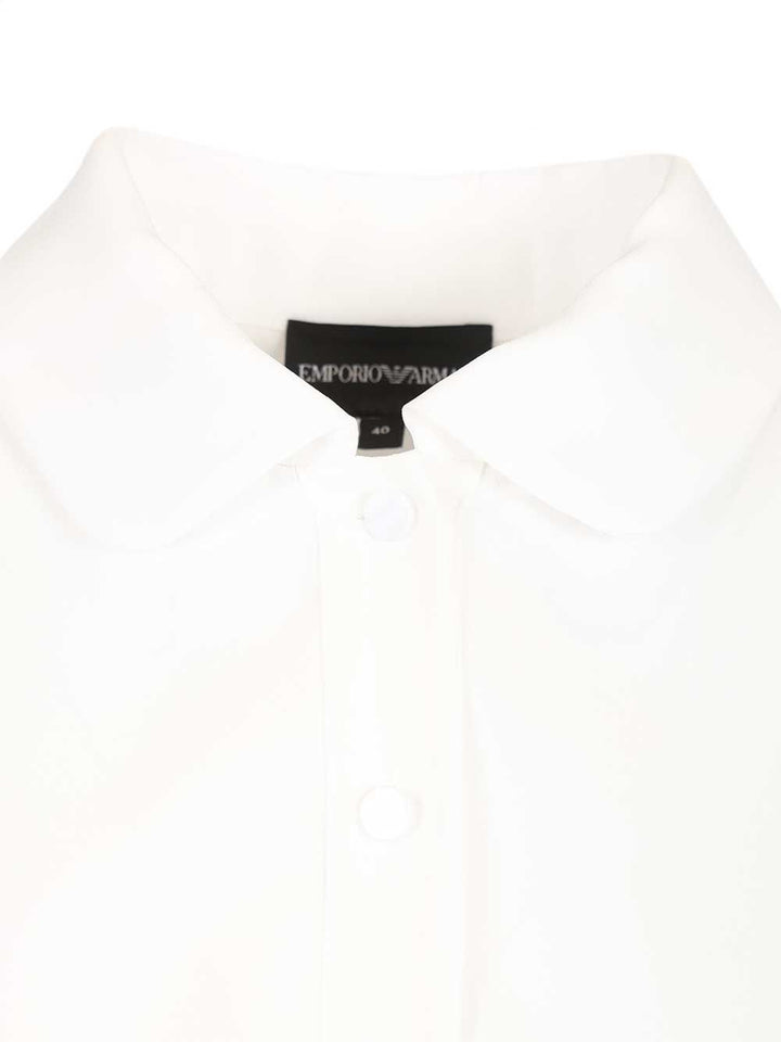 Emporio Armani Long-Sleeved Shirt Shirts - White | baf5c02620ce76bd25297ec5e5c33e107cca9362