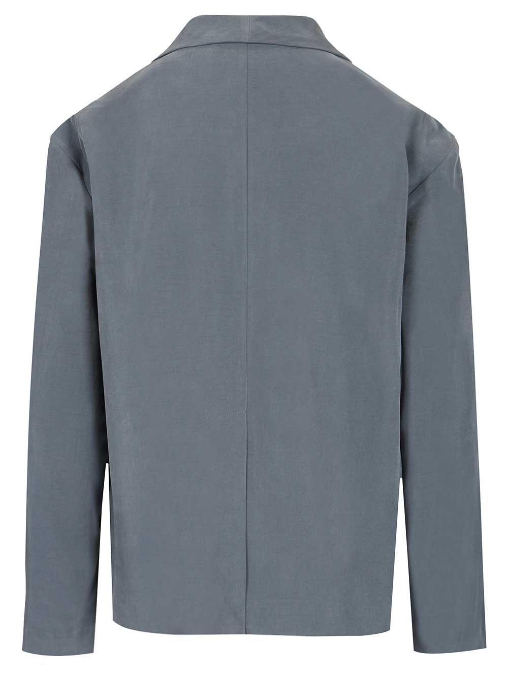 Emporio Armani Single-Breasted Blazer Jackets - Blue | 7dbb1c0dae53c913f3a58cb741cf13e09460b5aa