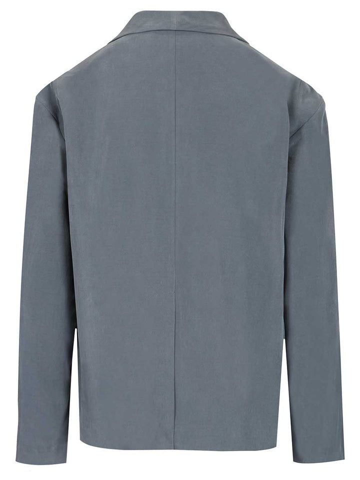 Emporio Armani Single-Breasted Blazer Jackets - Blue | 7dbb1c0dae53c913f3a58cb741cf13e09460b5aa